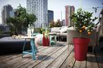 loft urban schotel rond 28cm veenbes rood